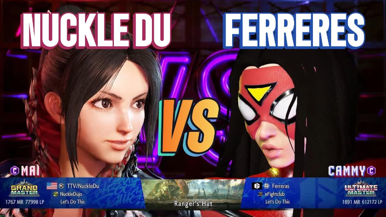 SF6 Nuckle Du (Mai) vs Ferreras (Cammy) - Modded High Level Street Fighter 6