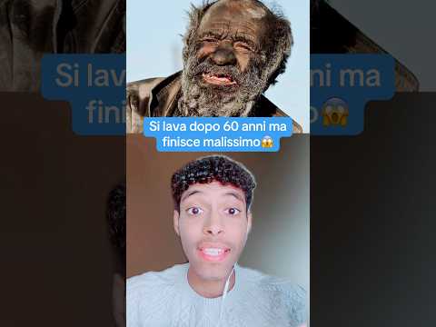 QUESTO UOMO NON SI LAVA DA 60 ANNI! COME SARÀ?