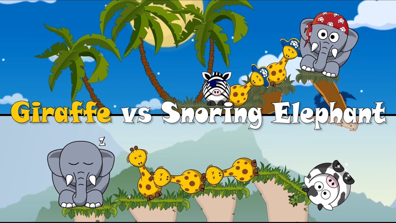 Snoring wake up Elephant Giraffe Trophy (Android Gameplay) Cute