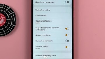 How to enable/disable Action suggestions and replies for notifications on Samsung A03 Android 13