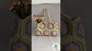 Crochet Bag Strap 🌺 Granny Hexagon Crochet Bag C87 #crochetbag #hexagoncrochet
