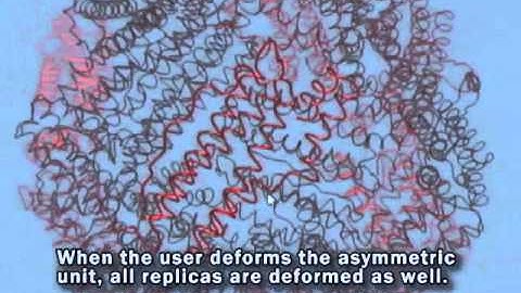 Interactive edition of an apoferritin structure in SAMSON