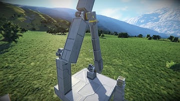 Space Engineers - Unconventional piston & Rotor placement