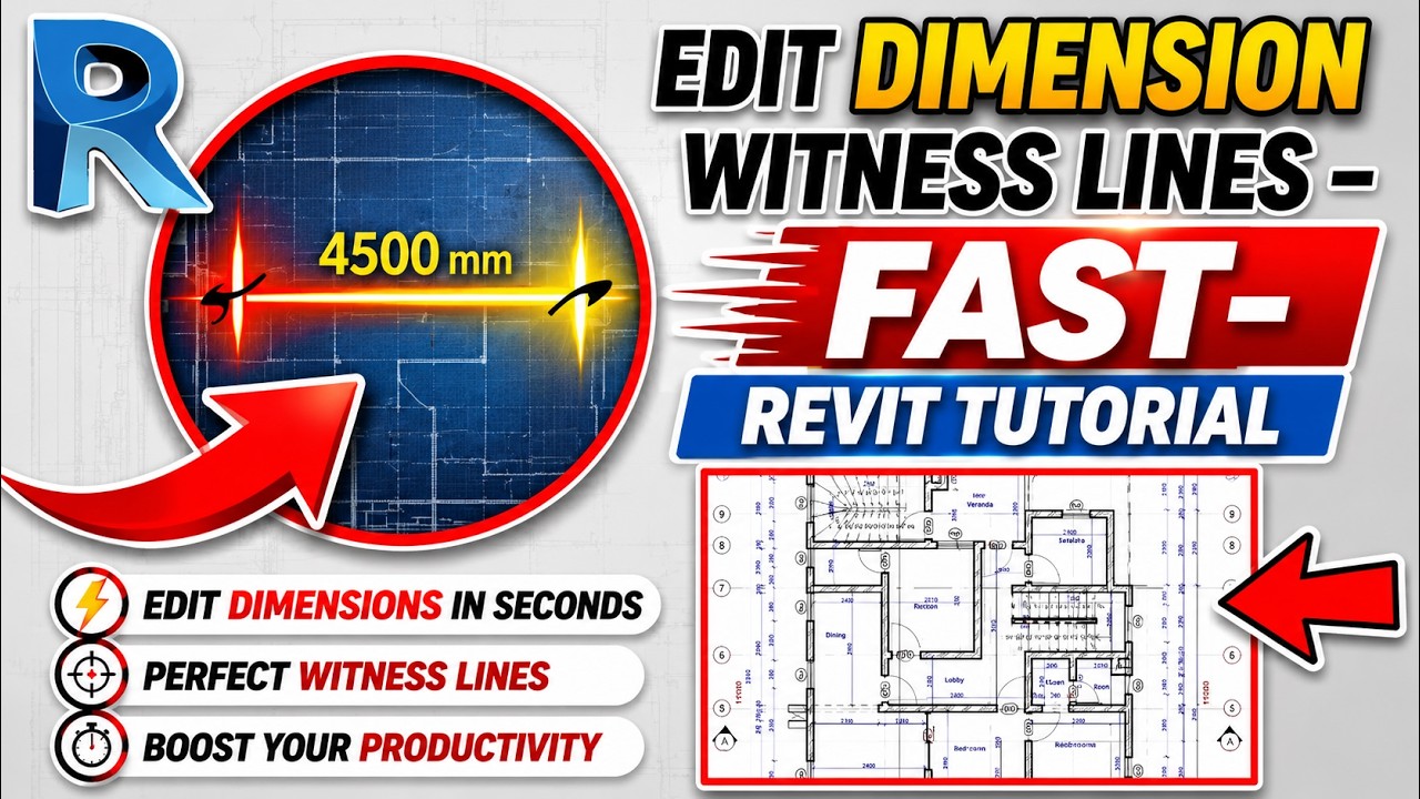 Dimension Witness Line Example How to Edit Dimension Witness Lines in Revit (After Placement) - YouTube