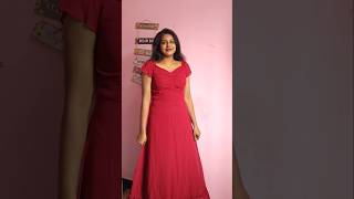 Myntra| Red Maxi | Chose red &amp; became main character #shorts #shortsyoutube #shortfeed #red #dress