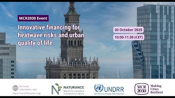 INSIDERS | Innovative financing for heatwave risks and urban quality of life