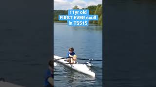 11yr old beginner 1st time  in TS515- amazing outing! #shorts #row