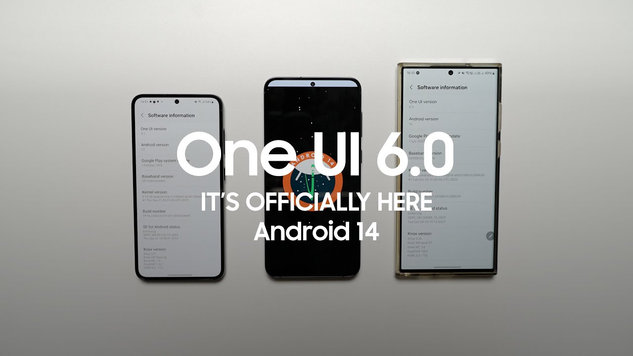 One UI 6.0 is OFFICIALLY Here - Android 14 is READY! 