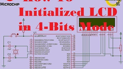 Microcontroller PIC16F887 Video 30 How To Use LCD In 4 Bit Mode