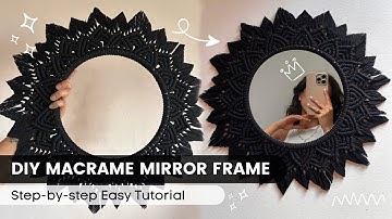 DIY Macrame Mirror Frame | Macrame Mandala Easy Tutorial | Round Mirror