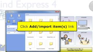 Mind Express 4 - Add Sound to Media Library