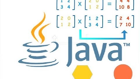 Matrix multiplication using java