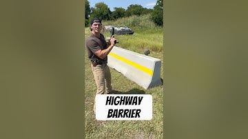 Concrete Highway Barrier vs 50 Cal Sniper Rifle