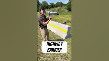 Concrete Highway Barrier vs 50 Cal Sniper Rifle
