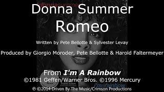 Donna Summer - Romeo LYRICS - SHM &quot;I&#39;m a Rainbow&quot; 1981