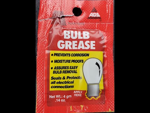 Car Light Bulb Grease