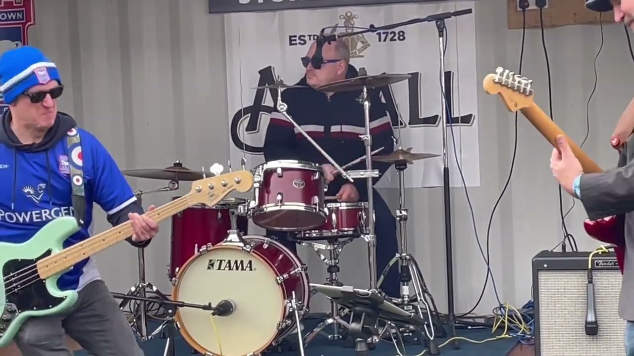 Rock Solid Alibi performing Dakota live at Ipswich Town Fanzone, Saturday 5th February 2022