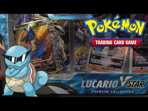 pokemon trading card game: lucario vstar premium collection Amazon.com: Pokemon Lucario Vstar Premium Collection Box main image 1
