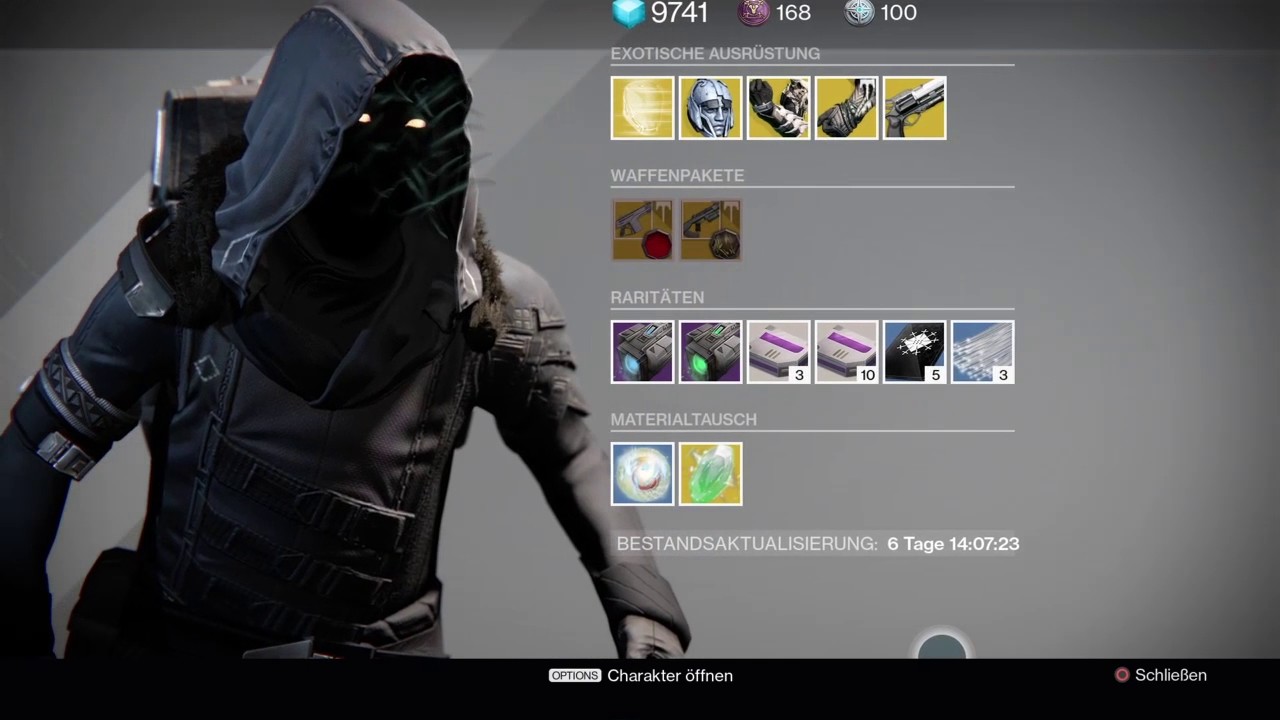 Xur /Inventar und Standort