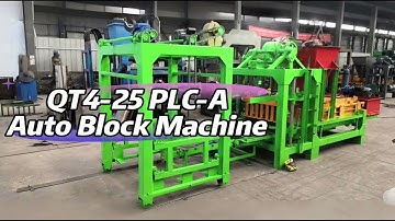 QT4-25PLC-A automatic concrete hollow block machine #brickmachine #blockmachine #canmax #cementbrick