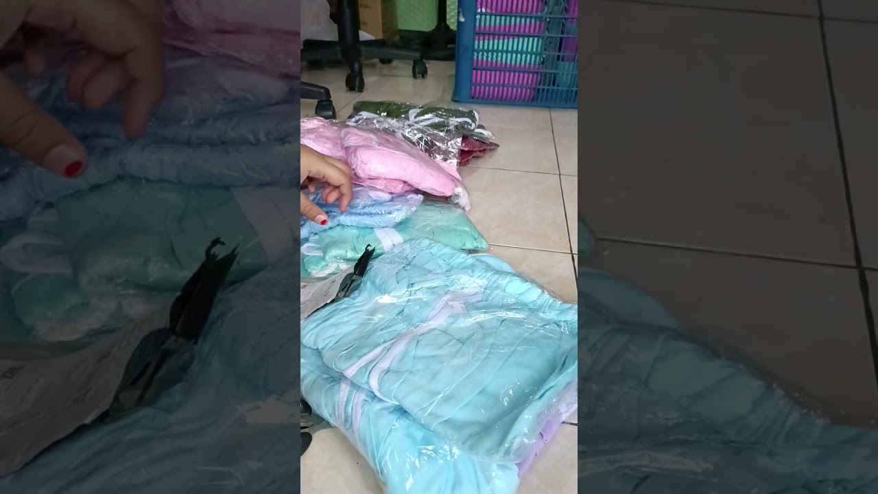 unboxing 04feb25 / toko : ace fashion /hotpant jumbo ungu kurang 2pc , biru 2pc beda dgn biru yg 3pc