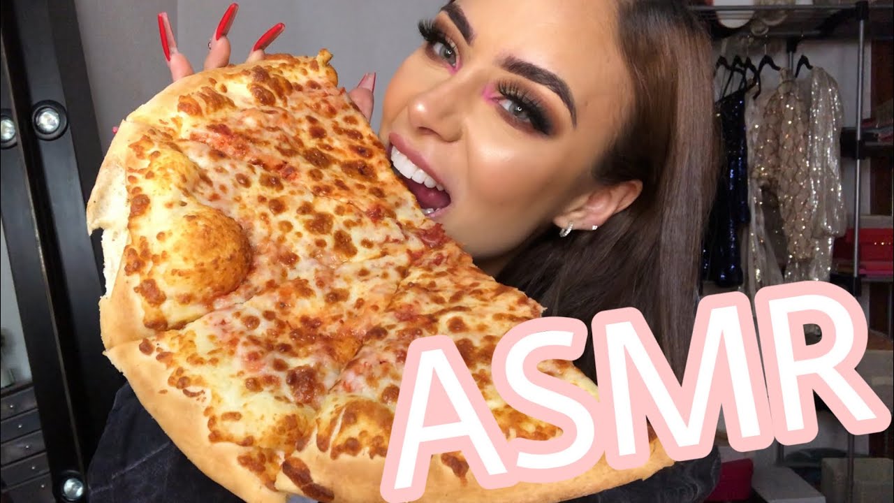 ASMR COMIENDO PIZZA / ASMR MUKBANG // SAMII HERRERA
