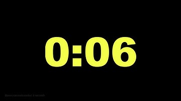 6 seconds [6 secs] clock timer countdown || Alarm Focus