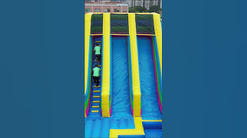 It’s great to bring your friends to play on the inflatable slide! #inflatableslide  #slide