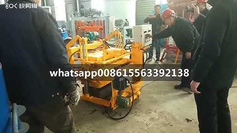 QMY4-30 mobile block machine #egg laying concrete block machine #movable hollow block machine