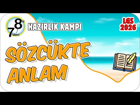 Sözcükte Anlam 📙 7'den 8'e Hazırlık Kampı #78TURK1 #2025