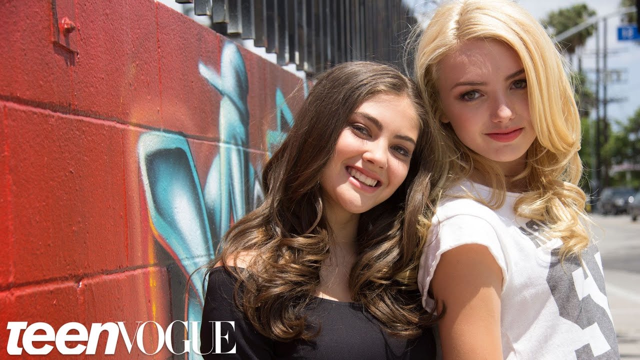 Peyton List and BFF Kaylyn Hang out at the Star's Home in Sunny L.A