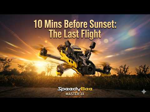 10 Mins Before Sunset : The Last Flight | SpeedyBee Master 3X | 3.5 Inch FPV Freestyle | One Take