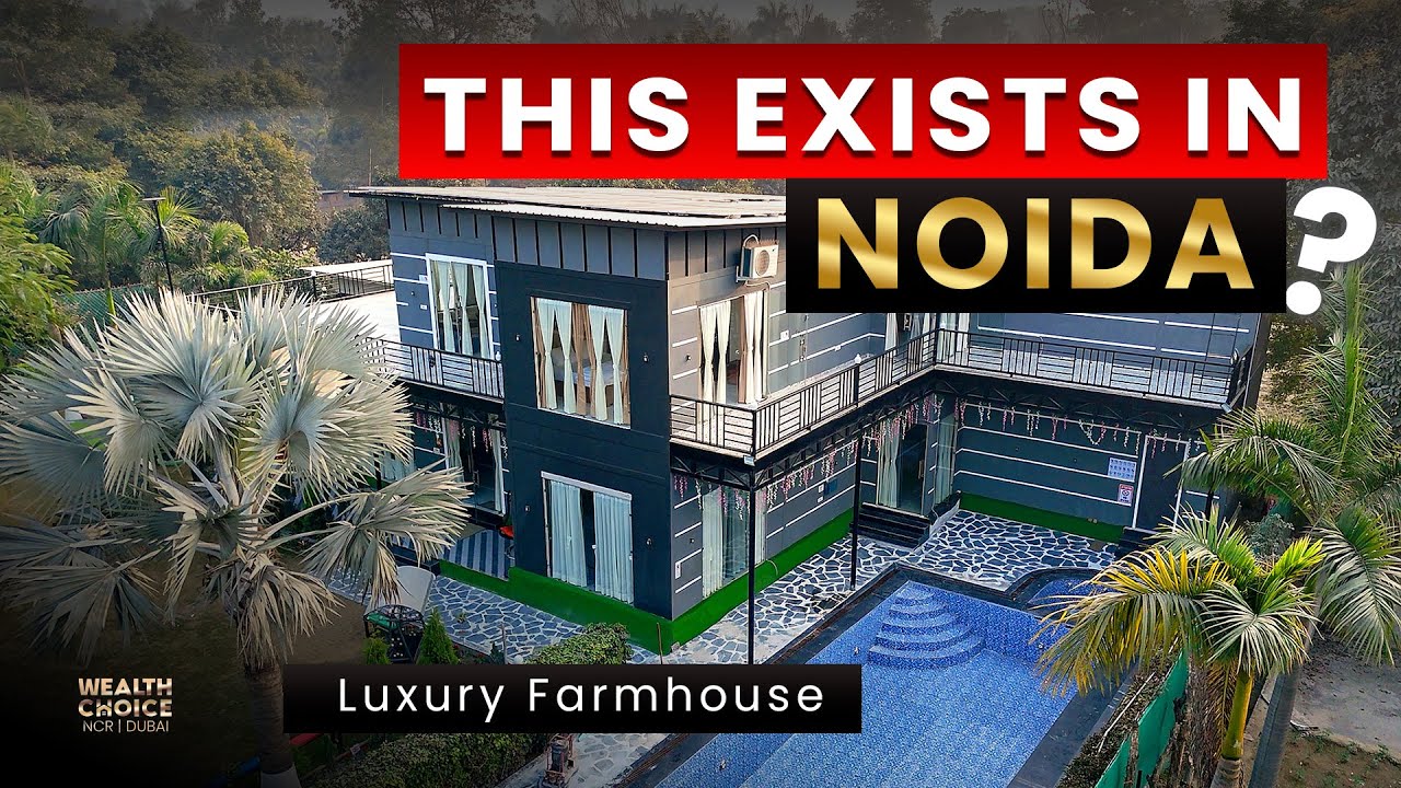 This Noida Sector 135 Farmhouse Feels Like a Private Resort 🔥 Inside Tour Will Shock You