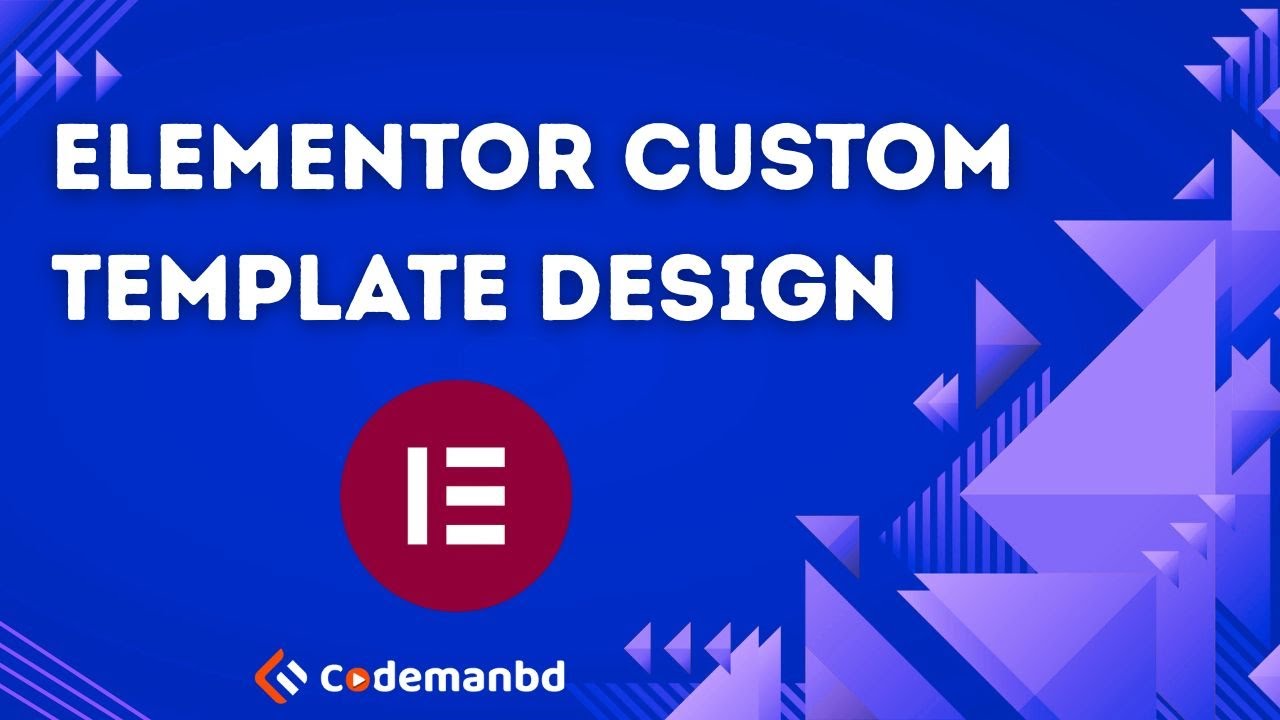 elementor custom template design | header, footer, blog and archive ...