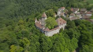 Die Kyburg – Ein Juwel mittelalterlicher Macht und Geschichte. Drohnenaufnahmen in 4K.