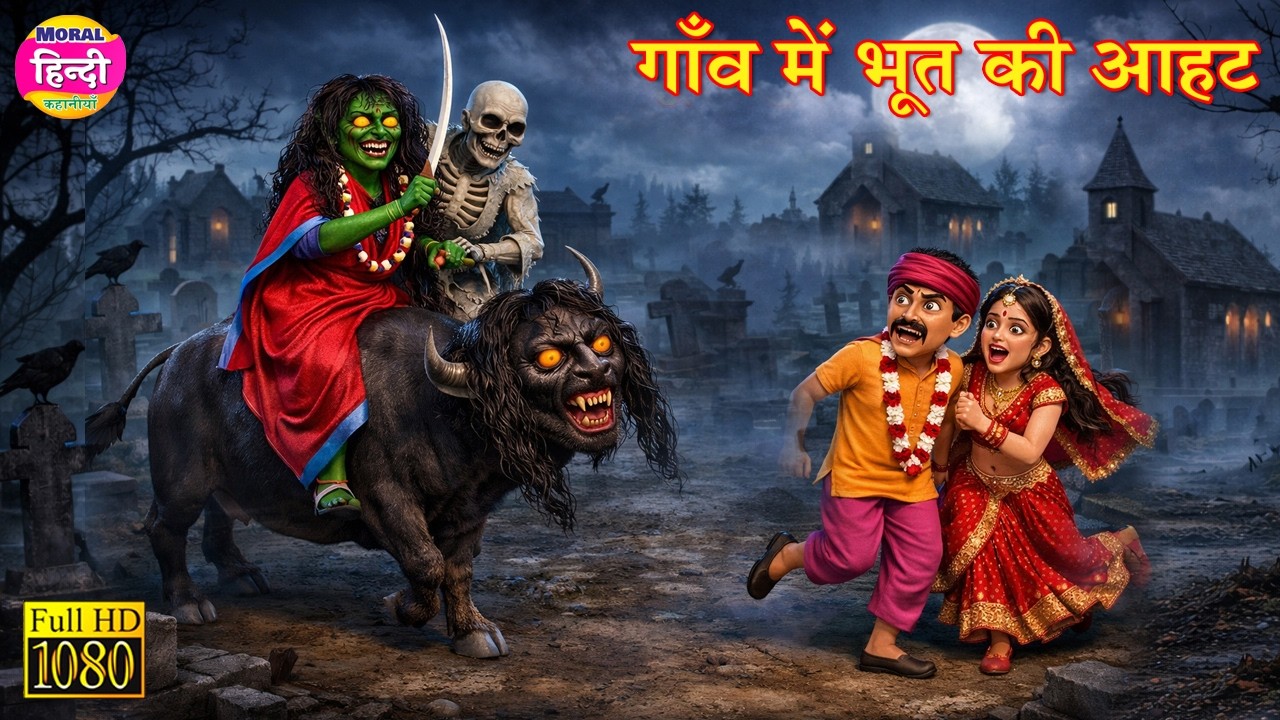 गाँव में भूत की आहट | Stories in Hindi | Bedtime Stories | Fairy Tales | Moral Story Kahani