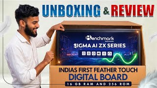 New Launched Benchmark Sigma AI A7 ZX Series | Digital Board for Teaching | Interactive Flat Panel