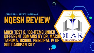 NQESH Review Mock Test 8: All Domains with Expert Dr .Macoi Taroma by NQESH (Principal's Test) & LET Review from PTEC 8,145 views 6 months ago 5 hours, 39 minutes