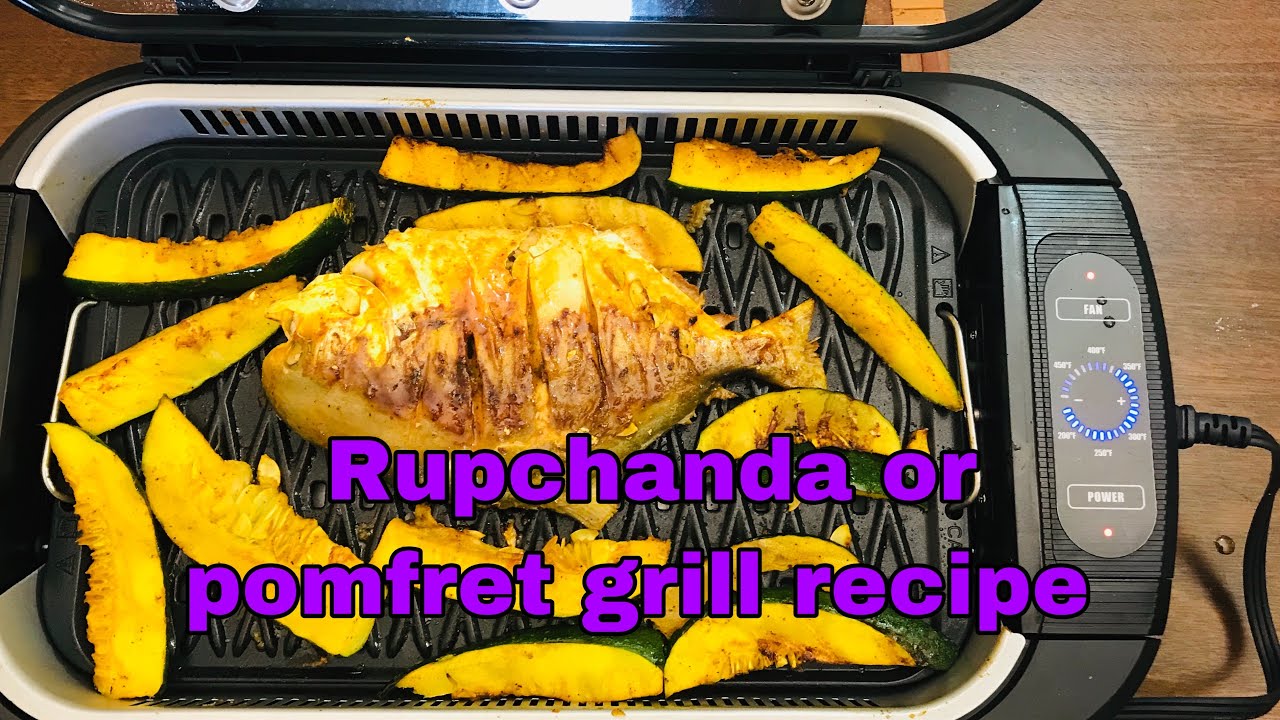 Rupchanda/pomfret fish grill.Easy way to pomfret grill recipe. Healthy