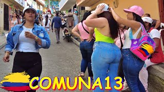 Medellín Colombia Walking Tour - Comuna 13 🇨🇴 2022 4K