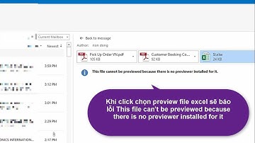 SỬA LỖI KHÔNG PREVIEW ĐƯỢC FILE EXCEL TRÊN OUTLOOK OFFICE 2016