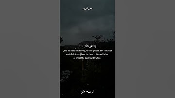 ﴿ذِكرُ رَحمَتِ رَبِّكَ عَبدَهُ زَكَرِيّا﴾ القارئ شريف مصطفى، سورة مريم .
