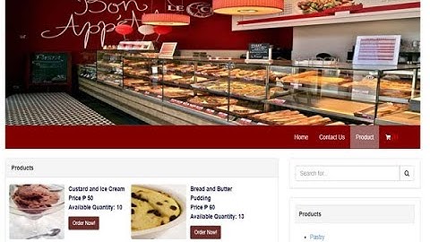 Bakeshop Online Ordering System in PHP/MySQLi with Full Source Code
