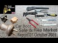 Car boot sale  flea market report 01 october 2023