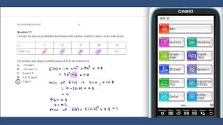 2016 VCE Maths Methods Exam Solutions Section A - Questions 16-20