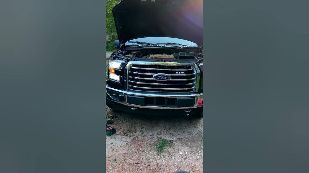 Cómo instalar luces en los faros delanteros de una FORD F150 2017 - YouTube