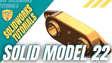 SolidWorks 2025 Tutorial for Beginners #75 | Solid Model 22 in SolidWorks-آموزش سالیدورکس