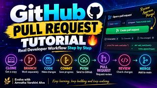 GitHub Pull Request Tutorial  | Real Developer Workflow Step by Step