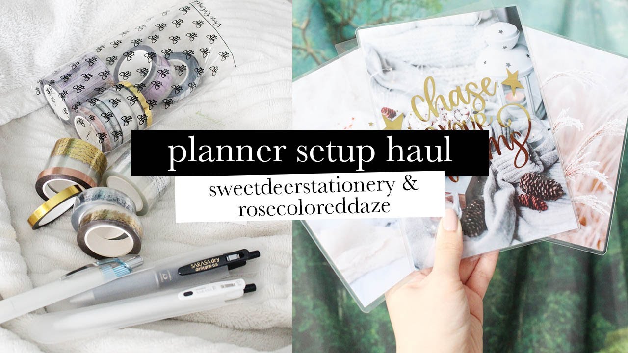 SweetDeerStationery & RoseColoredDaze Planner Accessory Haul Summer 2021