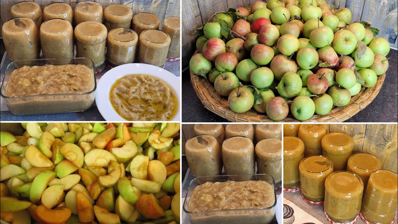 كومبوت التفاح الأخضر العربي بدون سكر وطريقة الاحتفاظ به لأكثر من عامين بدون مواد حافظة و لا ثلاجة